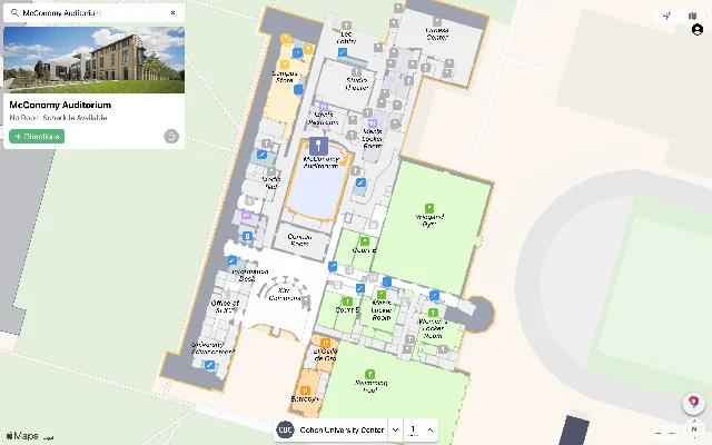 CMU Maps interface